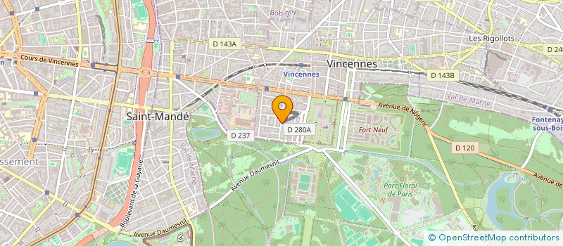 localisation de l'entreprise RESORT - PARTNER à VINCENNES