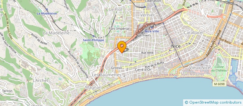 localisation de l'entreprise RESOTEC à NICE