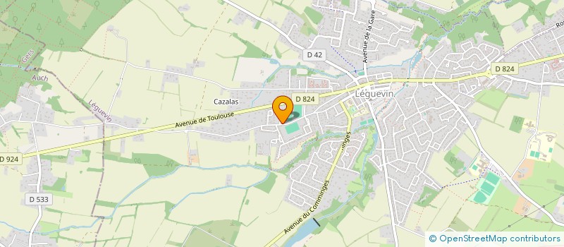 localisation de l'entreprise RESPECT RE-INSERTION SOCIO PROFESSIONNELLE CREE POUR TOUS  LEGUEVIN