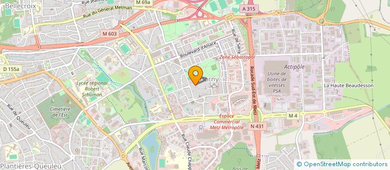 localisation de l'entreprise RESPIR'ACTION 57 à METZ