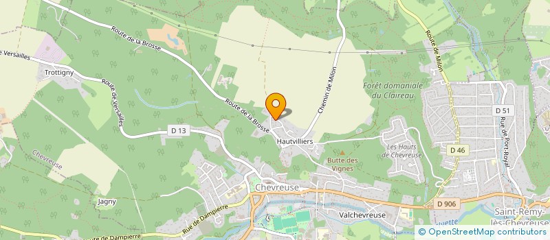 localisation de l'entreprise RESPONSABILITE ET CONSCIENCE SOCIALE  CHEVREUSE