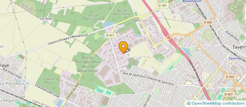 localisation de l'entreprise RESPONSABILITE SOCIETALE DES ORGANISATIONS EN VAL PARISIS  TAVERNY