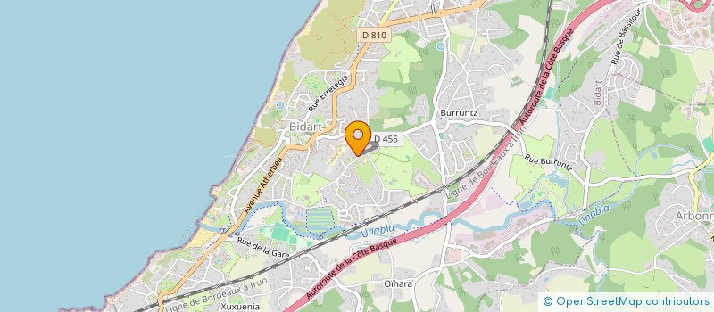 localisation de l'entreprise RESPONSABLE TEXTILE CONSULTING à BIDART