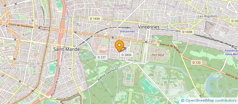 localisation de l'entreprise RESS SYSTEM à VINCENNES