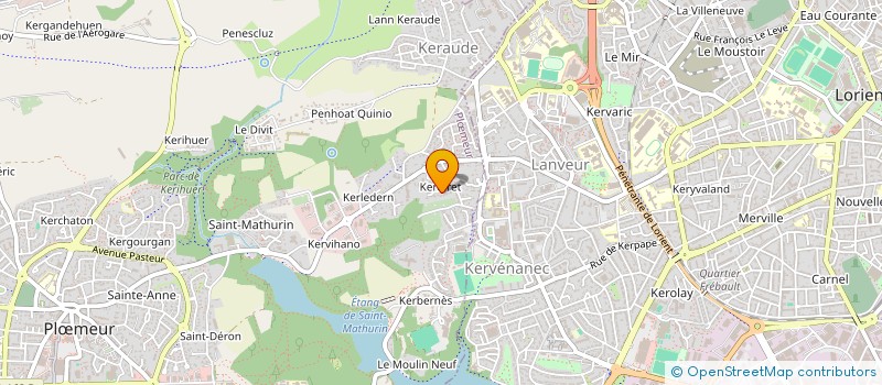 localisation de l'entreprise RESSAC AN ORIANT  LORIENT