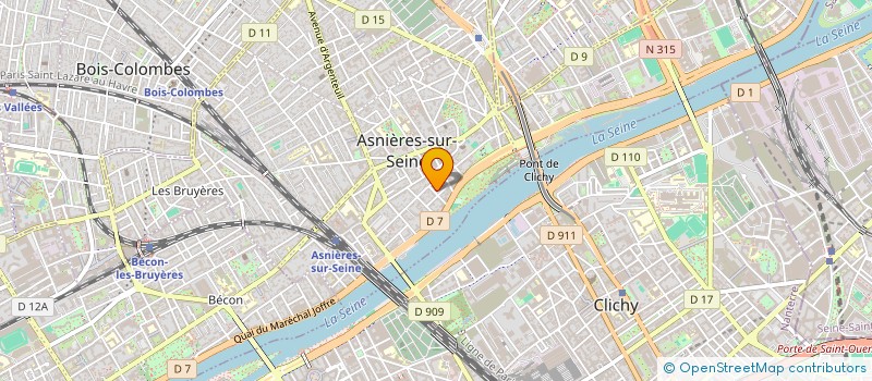 localisation de l'entreprise RESSAD CONSULTING à ASNIERES-SUR-SEINE