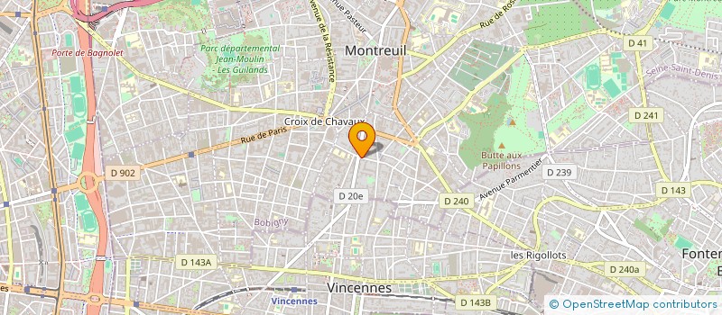 localisation de l'entreprise RESSORT GRAPHIQUE à MONTREUIL