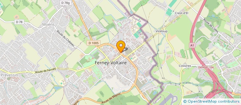 localisation de l'entreprise RESSOURCE à FERNEY-VOLTAIRE