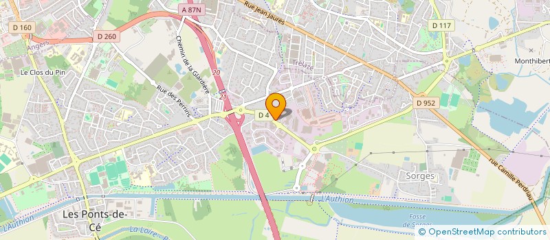 localisation de l'entreprise RESSOURCERIE DES BISCOTTES  LES PONTS-DE-CE