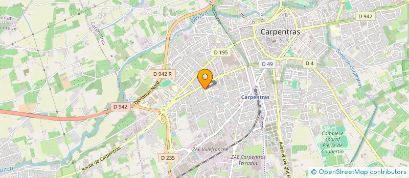 localisation de l'entreprise RESSOURCERIE DU COMTAT à CARPENTRAS