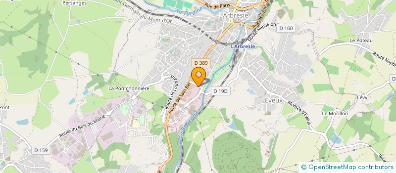 localisation de l'entreprise RESSOURCERIE DU PAYS DE L'ARBRESLE (REPA'AR)  L'ARBRESLE