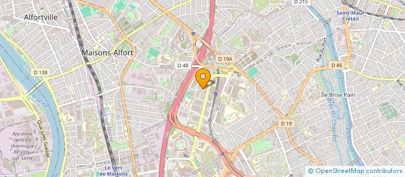 localisation de l'entreprise RESSOURCERIE FONCIERE PEP  CRETEIL