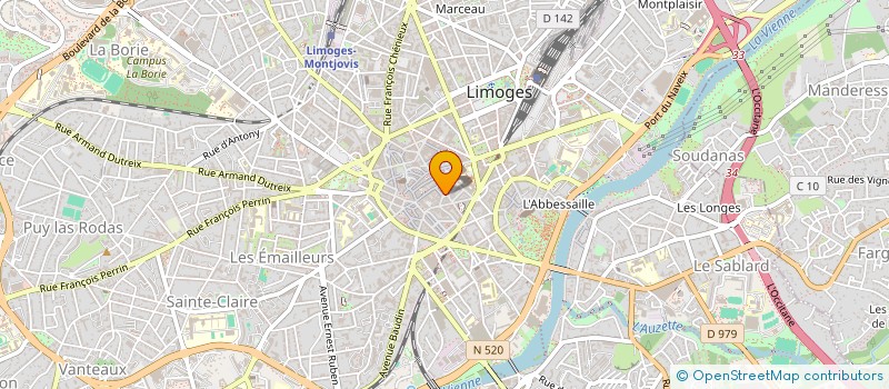 localisation de l'entreprise RESSOURCES 13 à LIMOGES