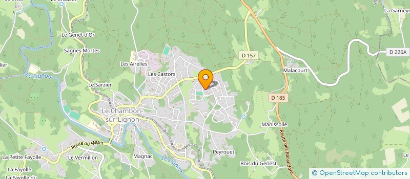 localisation de l'entreprise RESSOURCES à LE CHAMBON-SUR-LIGNON