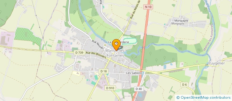 localisation de l'entreprise RESSOURCES  MANSLE-LES-FONTAINES