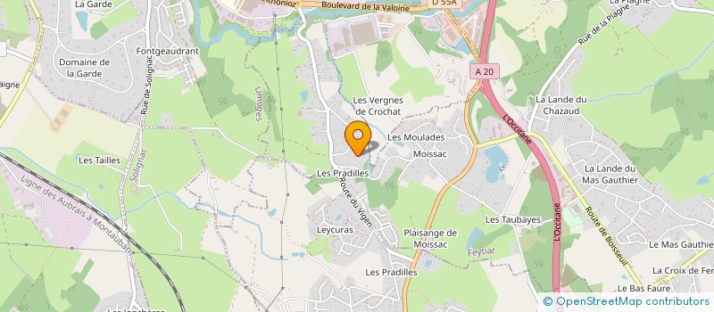 localisation de l'entreprise RESSOURCES 87  FEYTIAT