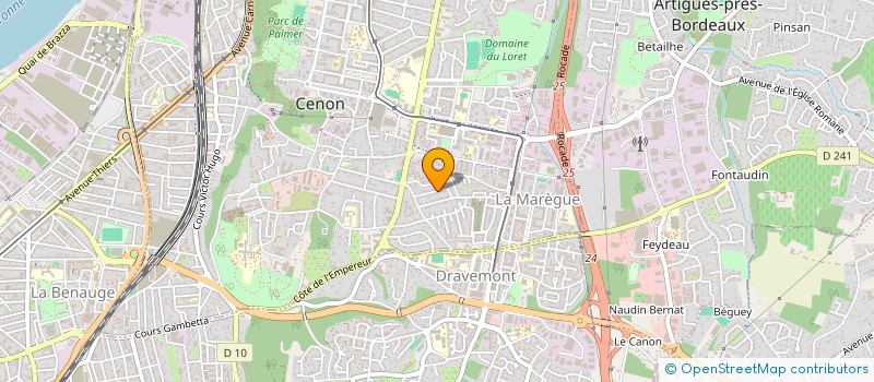 localisation de l'entreprise RESSOURCES à CENON