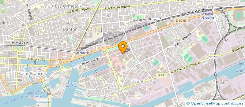 localisation de l'entreprise RESSOURCES COMPETENCES INSERTION FORMATI à LE HAVRE