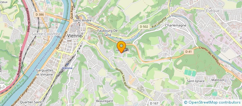 localisation de l'entreprise RESSOURCES CONSEILS INFORMATIQUE à VIENNE