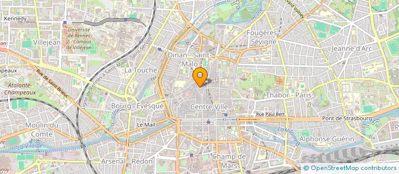 localisation de l'entreprise RESSOURCES CONSULTANTS FINANCES à RENNES