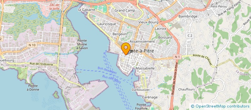 localisation de l'entreprise RESSOURCES DU MONDE à POINTE A PITRE