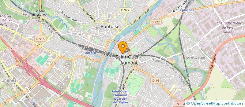 localisation de l'entreprise RESSOURCES ENSEIGNANTS CULTURE INFORMATIQUE FORMATION  SAINT-OUEN-L'AUMONE