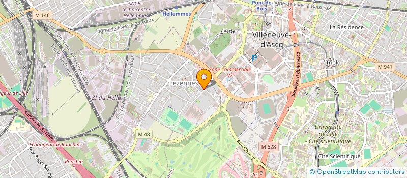 localisation de l'entreprise RESSOURCES ET ASSOCIES à LILLE