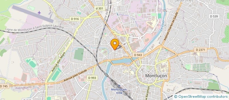 localisation de l'entreprise RESSOURCES ET BIEN-ETRE à MONTLUCON