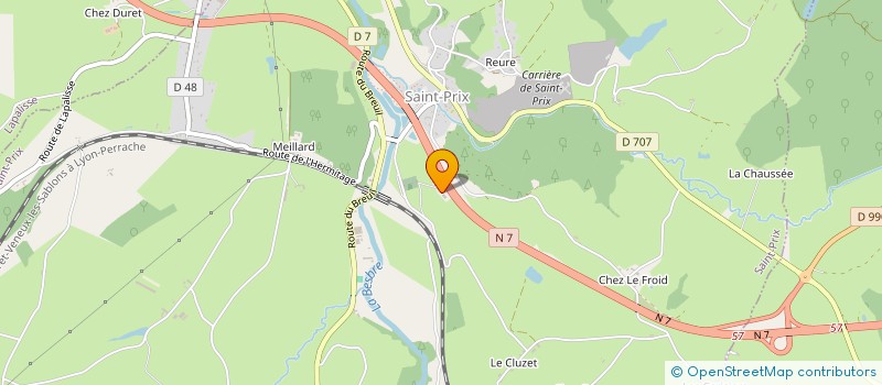 localisation de l'entreprise RESSOURCES ET BIO ECONOMIE  LAPALISSE