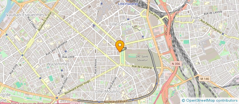 localisation de l'entreprise RESSOURCES ET CONSEIL à LILLE