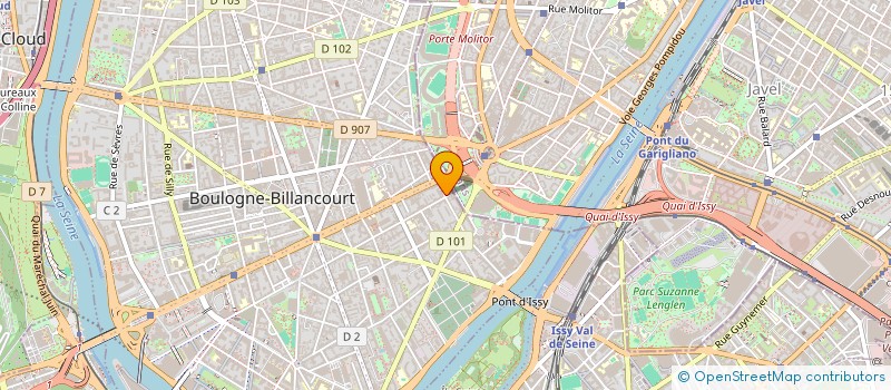 localisation de l'entreprise RESSOURCES ET DEVELOPPEMENT  BOULOGNE-BILLANCOURT