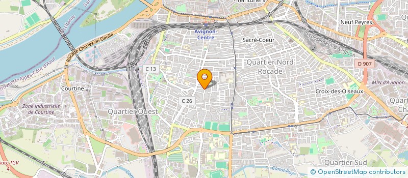 localisation de l'entreprise RESSOURCES ET ENERGIE  AVIGNON