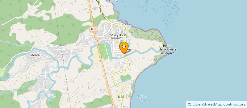 localisation de l'entreprise RESSOURCES ET FORMATIONS à GOYAVE