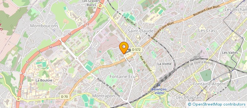 localisation de l'entreprise RESSOURCES ET SERVICE  BESANCON