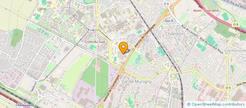 localisation de l'entreprise RESSOURCES ET VITALITE  REIMS