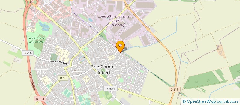 localisation de l'entreprise RESSOURCES EVOLUTION à BRIE-COMTE-ROBERT
