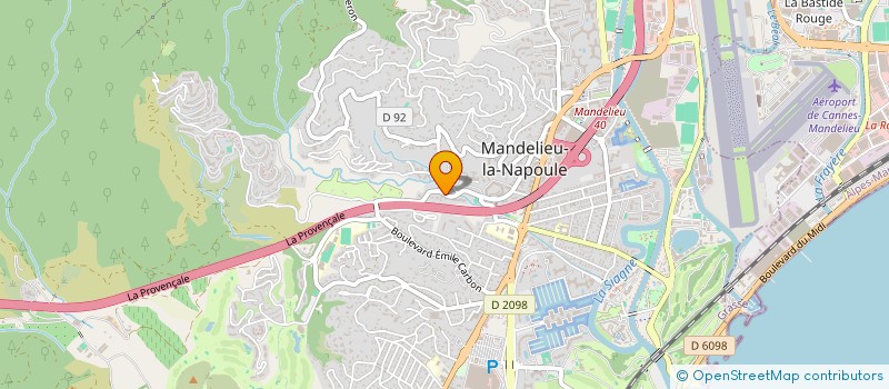 localisation de l'entreprise RESSOURCES PARENTALITE 06 à MANDELIEU-LA-NAPOULE