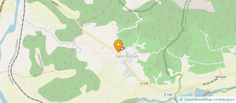 localisation de l'entreprise RESSOURCES PARENTALITE 26  SAINT-ROMAN