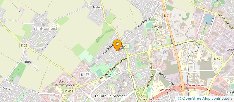 localisation de l'entreprise RESSOURCES PRIMORDIALES à CAEN
