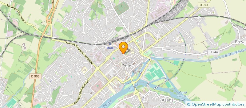 localisation de l'entreprise RESSOURCES & PROSPECTIVES à DOLE
