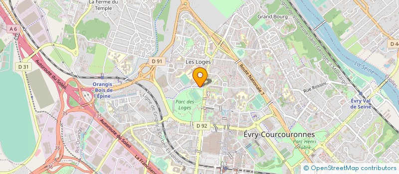 localisation de l'entreprise RESSOURCES URBAINES à EVRY-COURCOURONNES