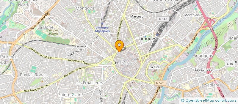 localisation de l'entreprise REST ADMINIS PREFECT H VIENNE à LIMOGES