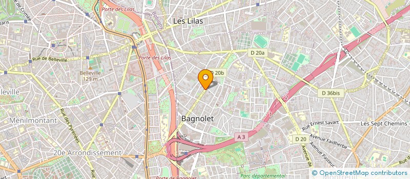 localisation de l'entreprise REST ADMINIS PTT INTERBAGNOLET à BAGNOLET