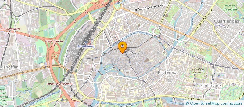 localisation de l'entreprise REST HO NET INTERNATIONAL à STRASBOURG