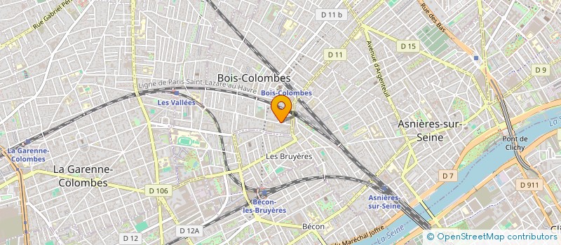 localisation de l'entreprise REST'IZA à BOIS-COLOMBES