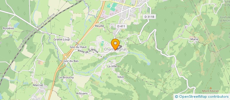 localisation de l'entreprise REST SCOLAIRE EC PUBL JOUDES-CHAMPAGNAT  JOUDES