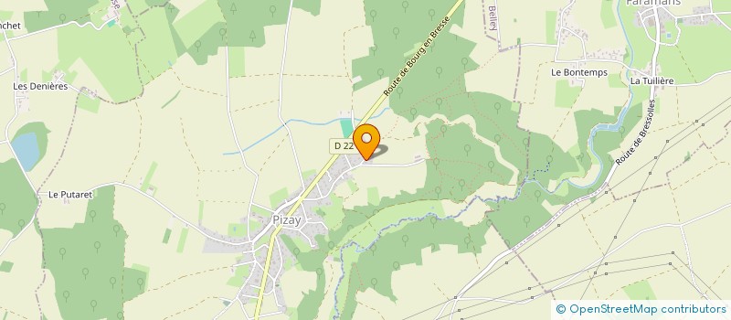 localisation de l'entreprise REST SCOLAIRE MONTELLIER PIZAY BRESSOLLE  PIZAY