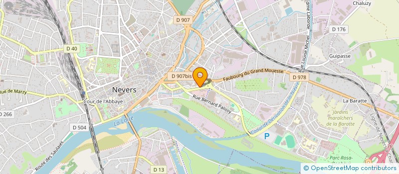 localisation de l'entreprise RESTA ADMIN CENTRE SERVIC INFORM NEVERS à NEVERS