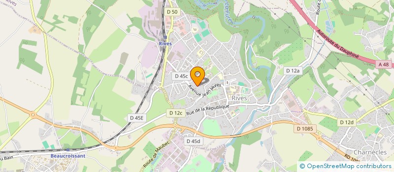 localisation de l'entreprise RESTA CAG  RIVES