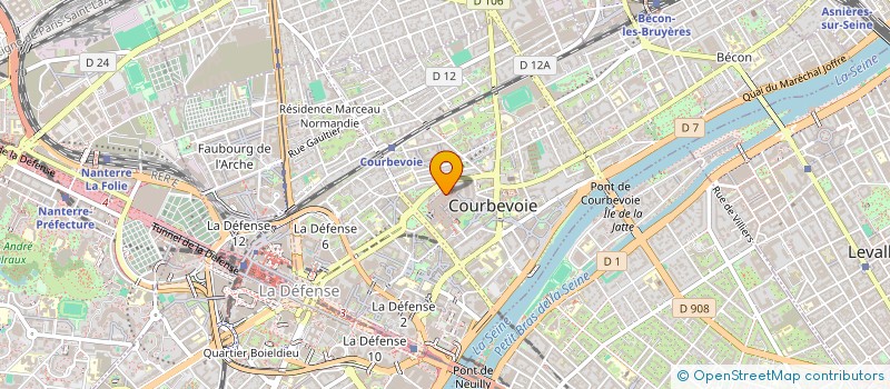 localisation de l'entreprise RESTARIA à COURBEVOIE